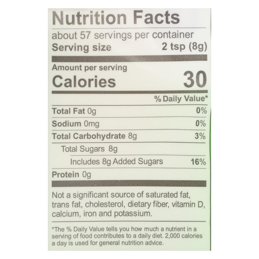 Organic Unrefined Sugar, Milled - 12 Lbs Case