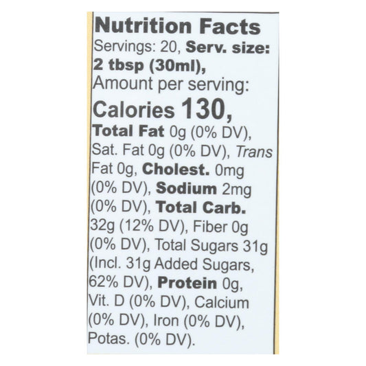 Organic Pancake Syrup - Original, 20 Oz, Case of 6