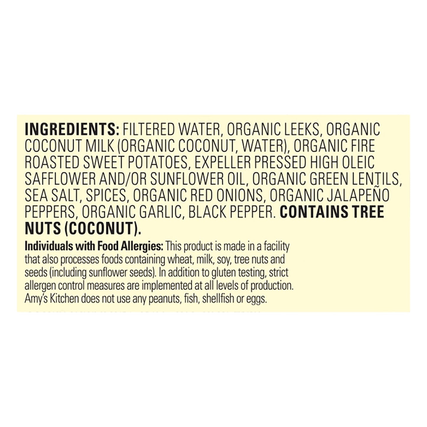 Amy's - Soup Thai Crry Swtpot - Case Of 12-14.1 Oz