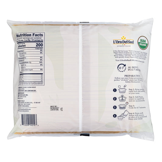 L'Oro Del Sud, Organic Linguine Pasta, 2 Pack x 10 lb