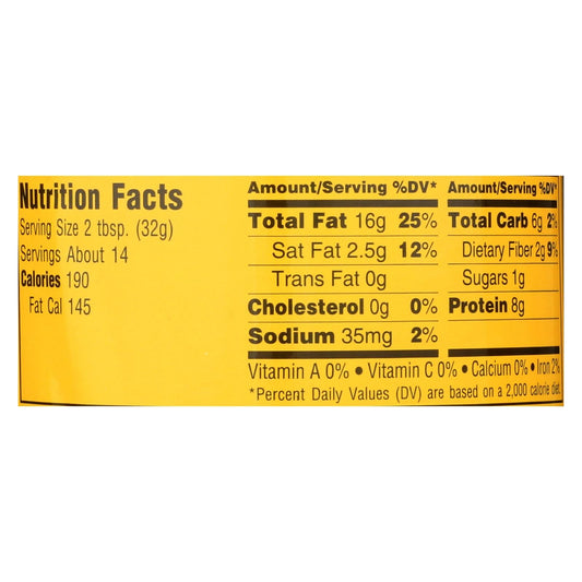 Cream Nut Smooth Natural Peanut Butter, 17 oz, 6-Pack