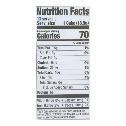 Lundberg Family Farms - Rice Cake Wild Ls - Case Of 6-8.5 Oz