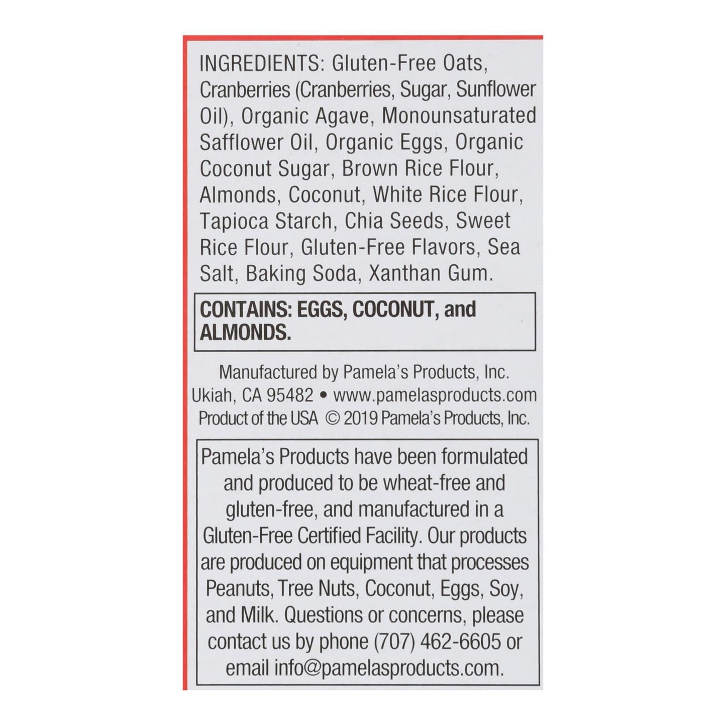 Pamela's Oat Choc Chip Peanut Butter Bars, 6-Pack, 1.41 oz