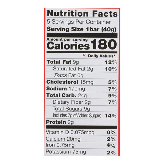 Pamela's Oat Choc Chip Peanut Butter Bars, 6-Pack, 1.41 oz