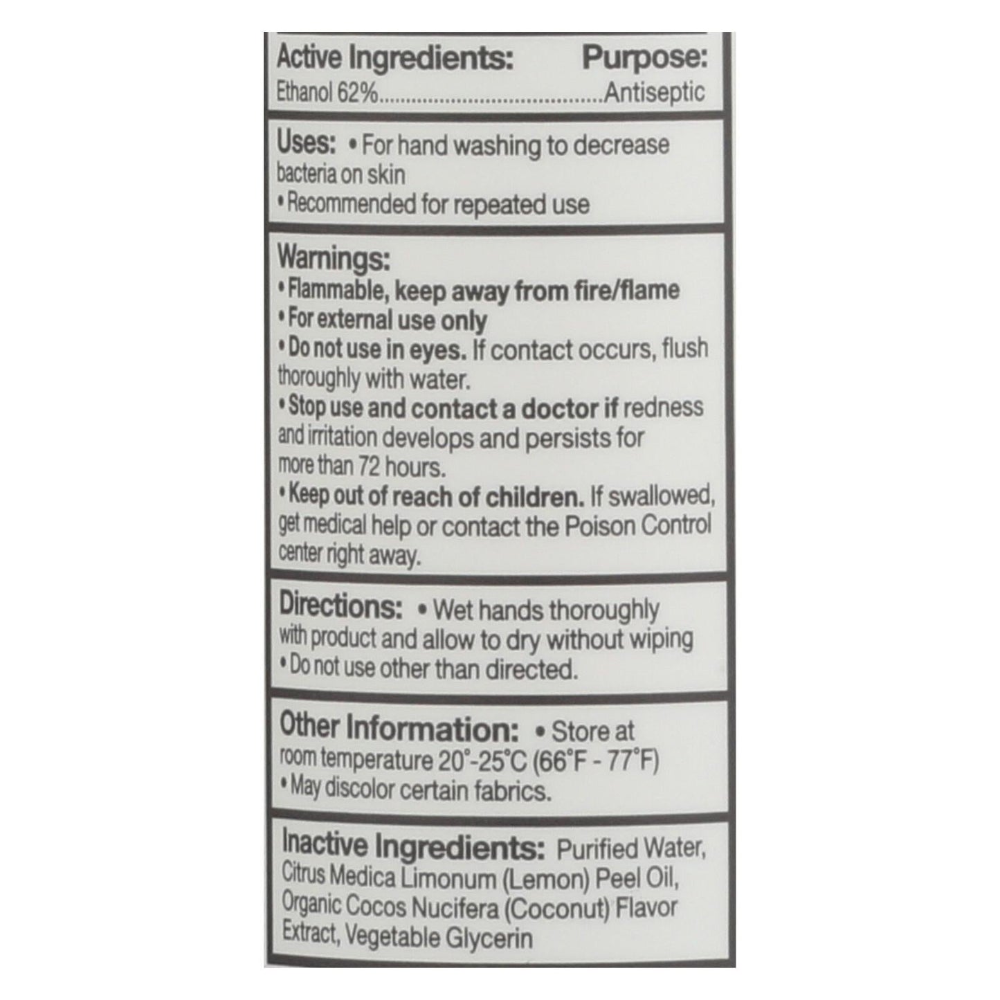 Everyone - Hand Sanitizer Spray - - Cocnut - Dsp - 2 Oz - 1 Case