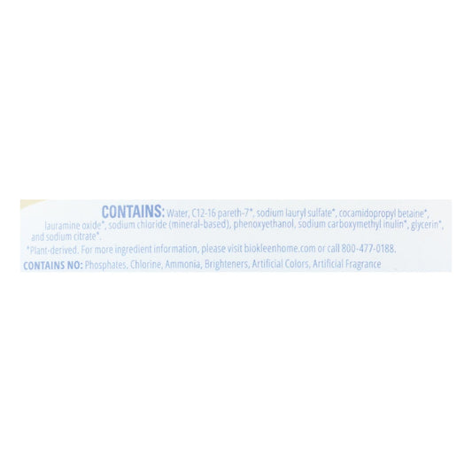 Biokleen Laundry Liquid - Free And Clear - 64 Oz