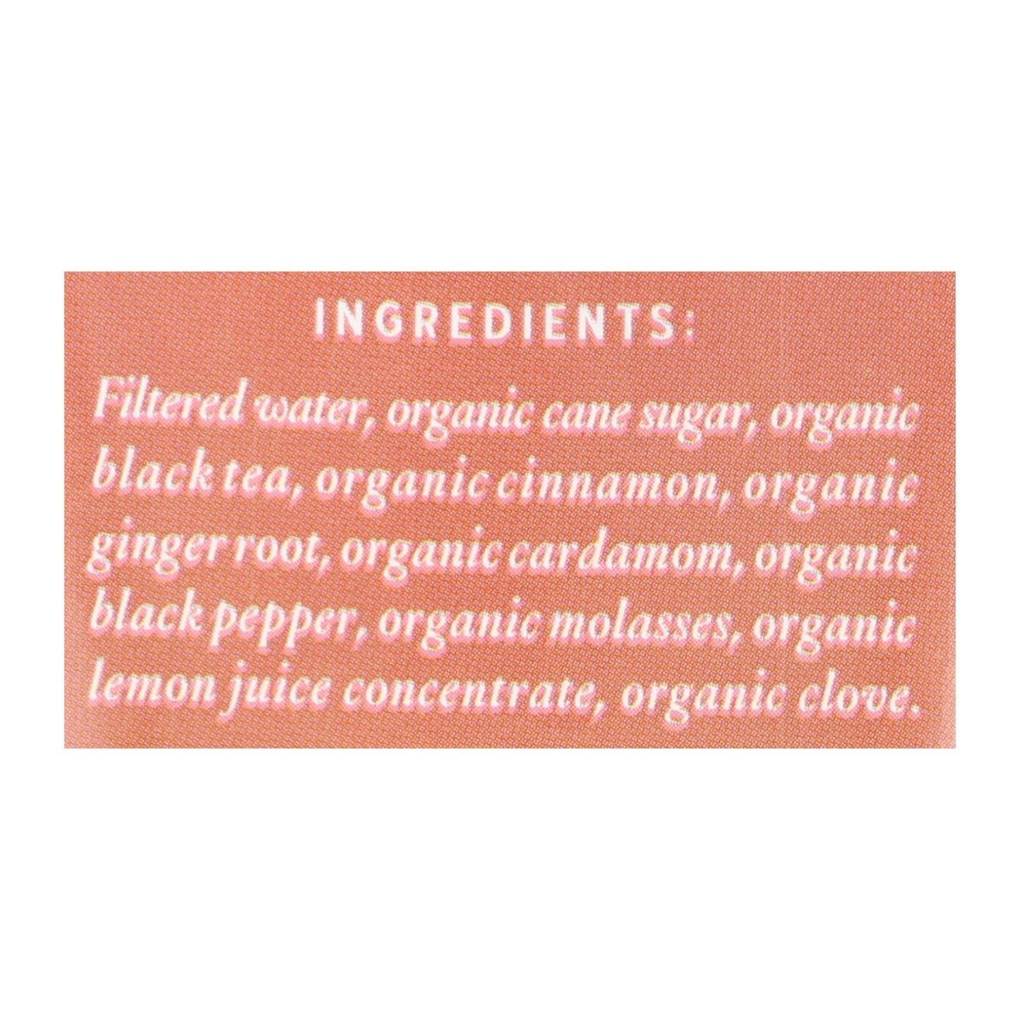 Rishi Masala Chai Concentrate - Case Of 12 - 32 Fl Oz