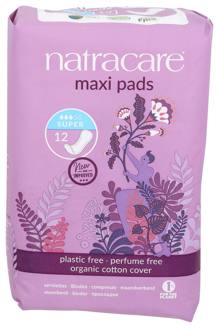 Natracare Natural Night Time Pads - 10 Pack