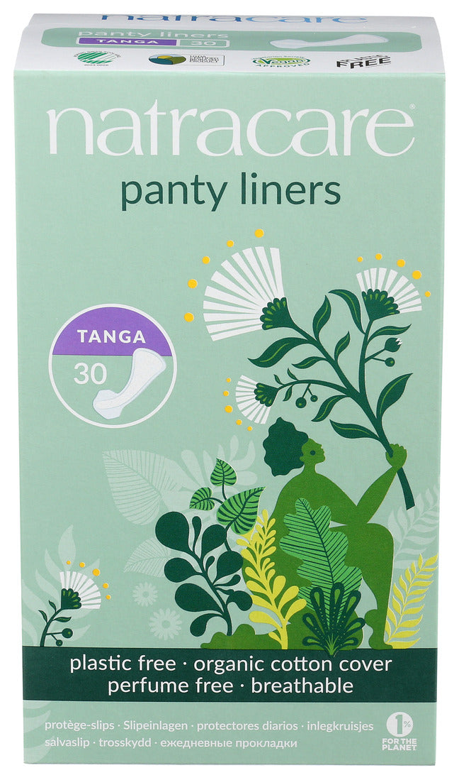 Natracare Natural Tanga Style Panty Liners - 30 Pack