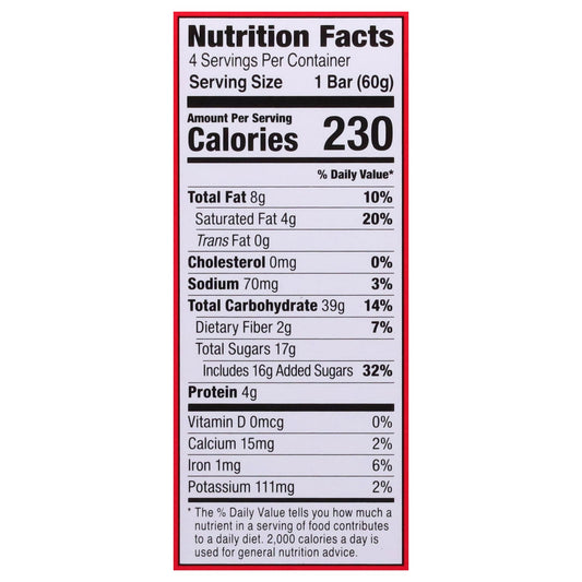 Bobo's Oat Bars - Pb&js Strawberry Jam - CS of 6-4/2.1 OZ