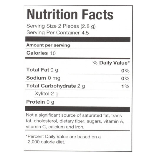 Pur Gum Peppermint - Aspartame Free, 9pcs, Case of 12