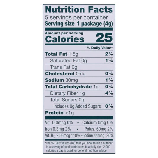 Gimme Organic Seaweed Snacks, Sea Salt, 5pk (6 Count Case)