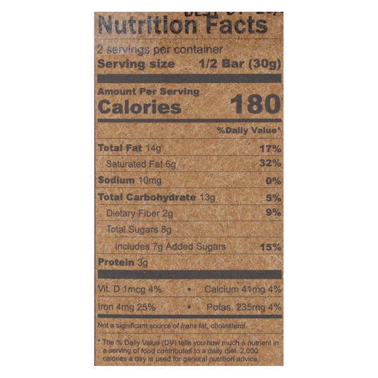 Hu - Dark Chocolate Bar Hazelnut Butter - Case of 12-2.1 OZ