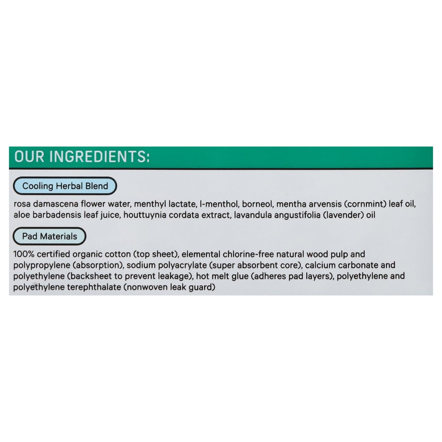 The Honey Pot - Menstrl Pads Super Herbal - EA of 1-16 CT