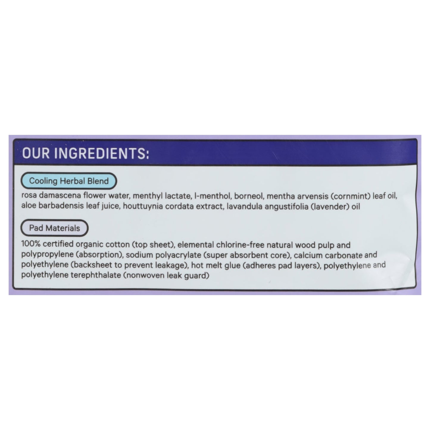 The Honey Pot - Menstrl Pads Ovrnt Herbal - EA of 1-12 CT