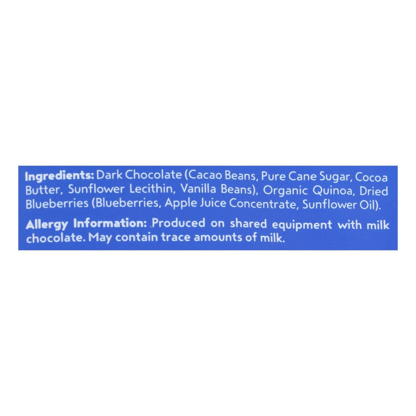 Undercover Quinoa Crispy Blueberry Dark Chocolate 12pk