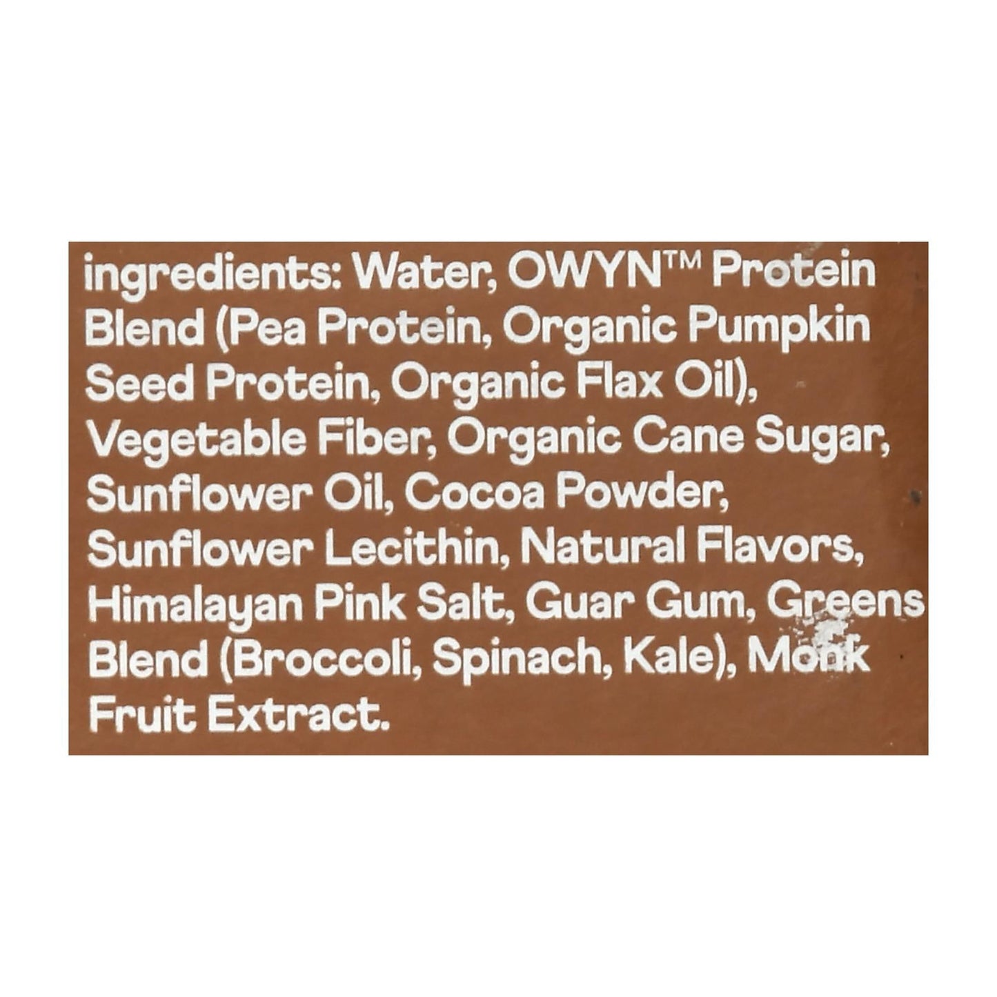 Only What You Need - Plnt Bsd Dark Chocolate Pro Shk - Case of 3-4/11.14Z