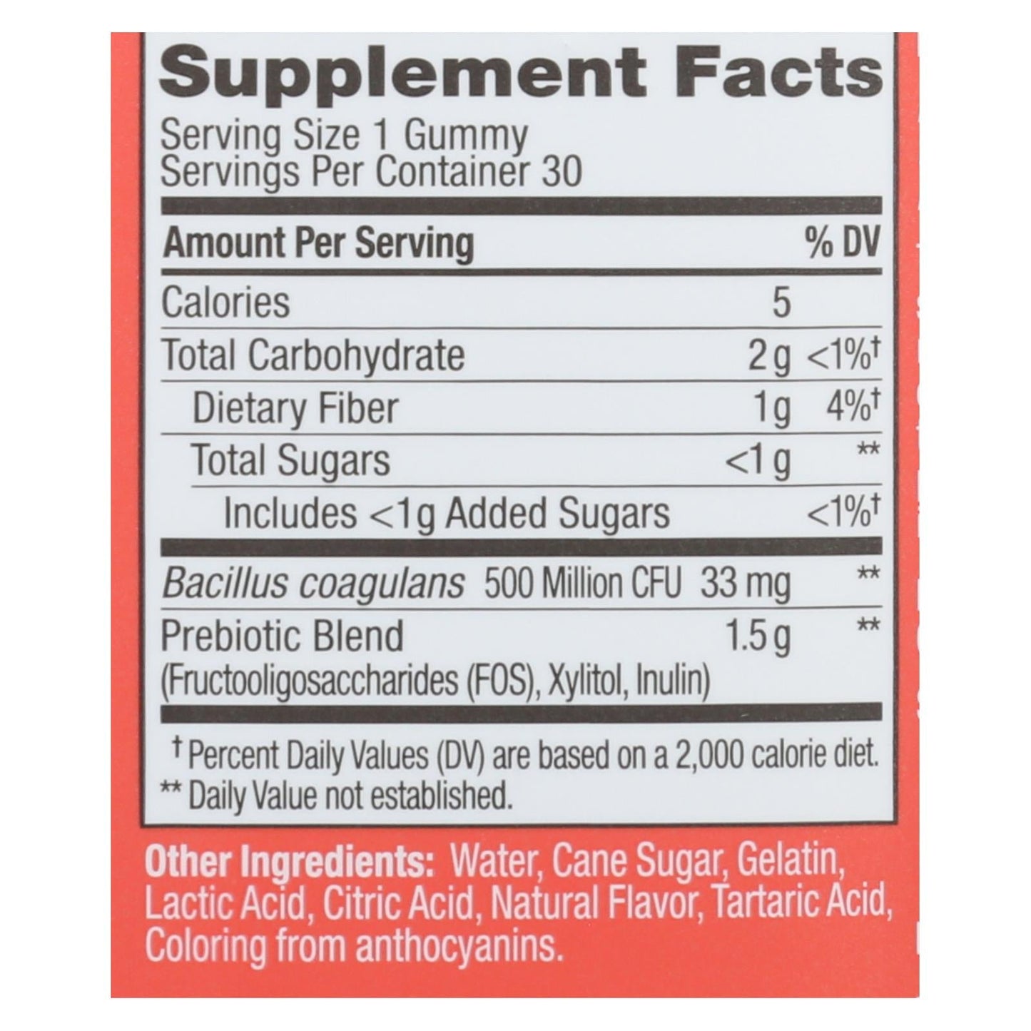 Olly - Pro/prebiotics Peach - 1 Each - 30 CT