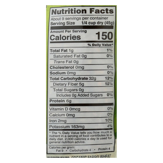 Nature's Earthly Choice Pearled Farro, 6-Pack, 14 Oz