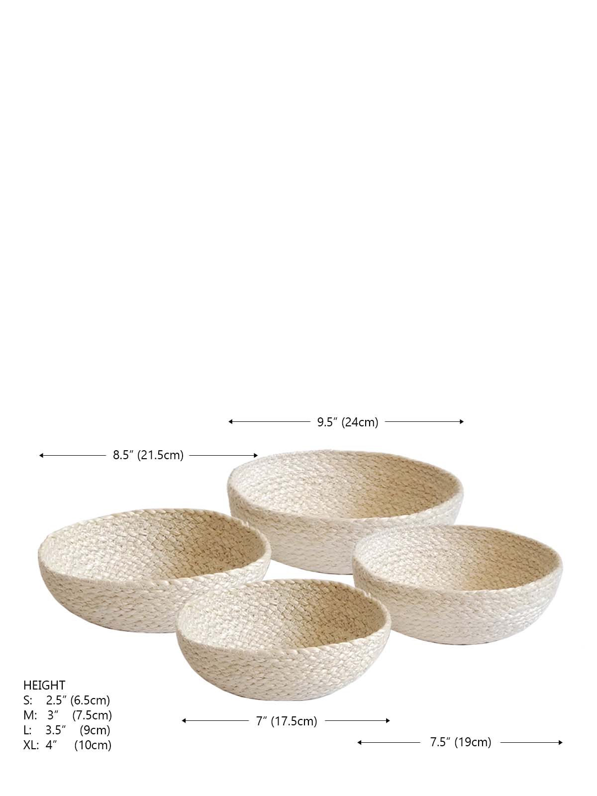 KORISSA Kata Candy Bowl - White (Set of 4)