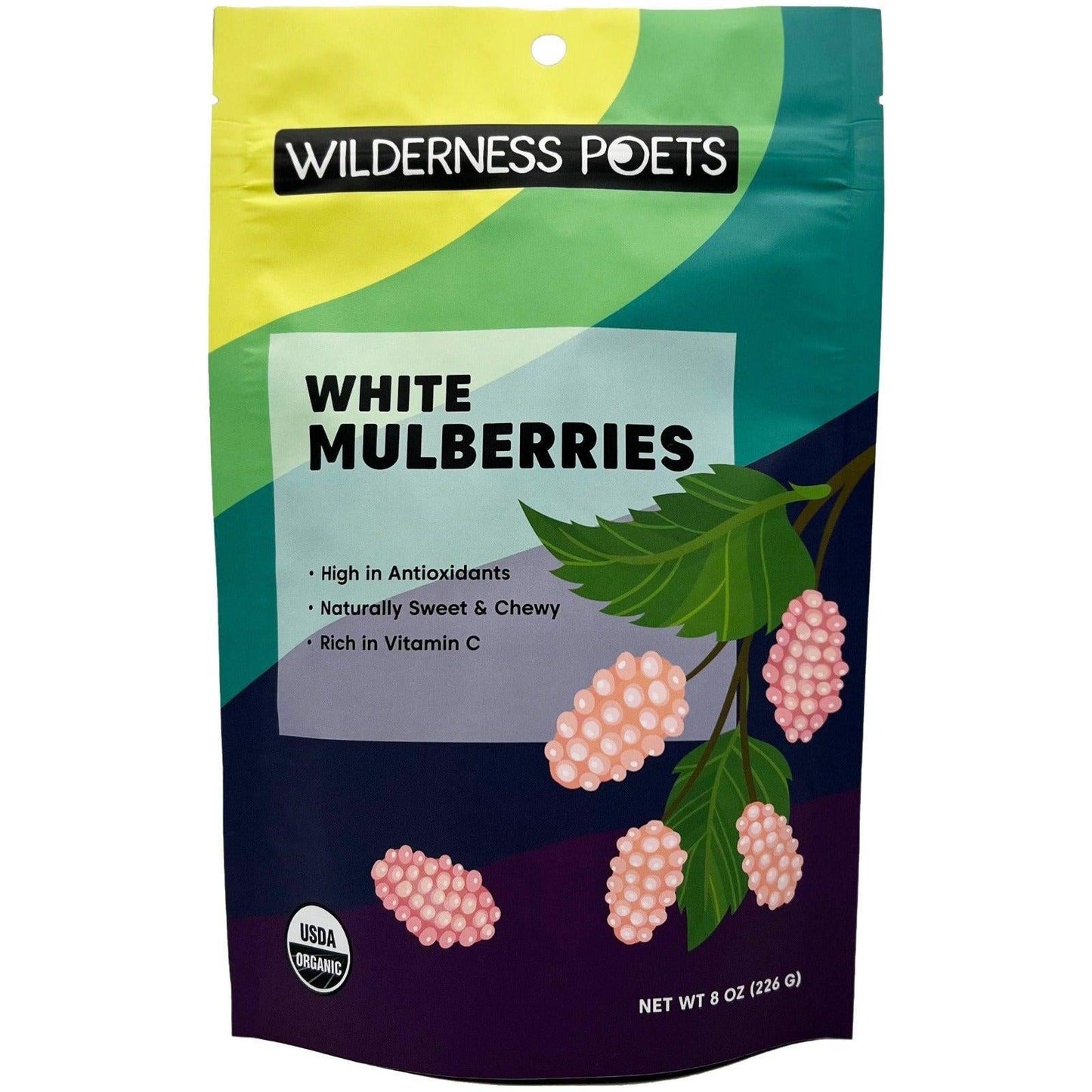 Wilderness Poets - Organic White Mulberries (8OZ)