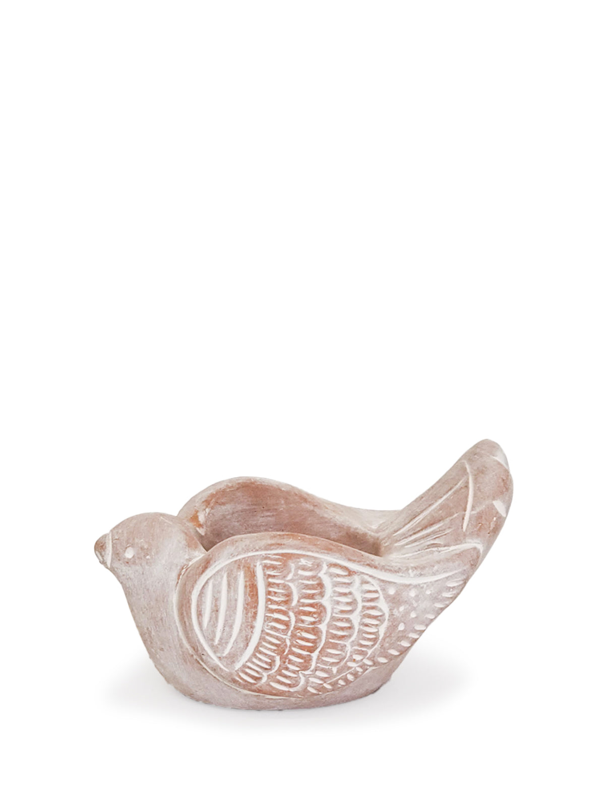 KORISSA Terracotta Tea Light Candle Holder - Bird