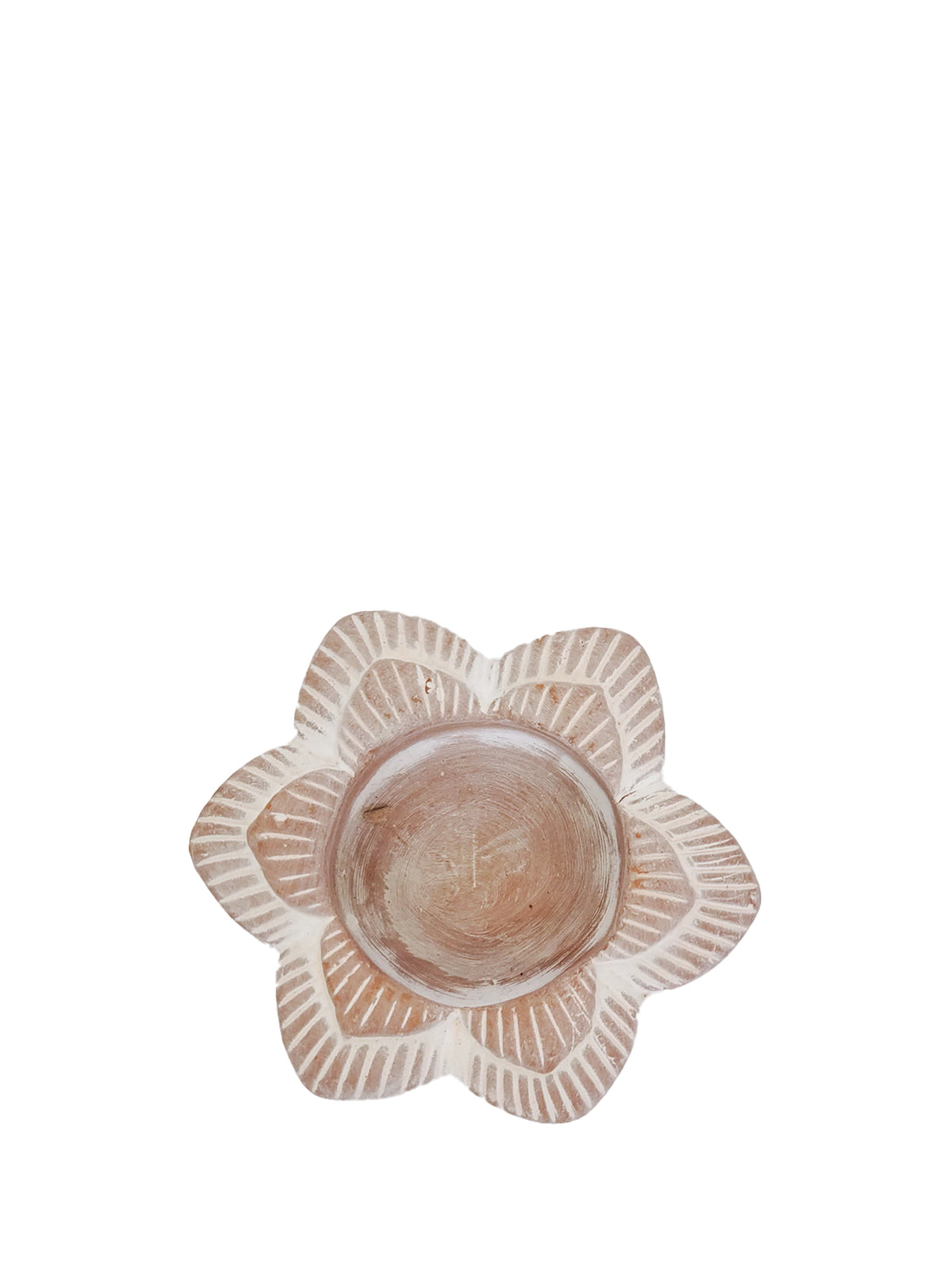 KORISSA Terracotta Tea Light Candle Holder - Flower