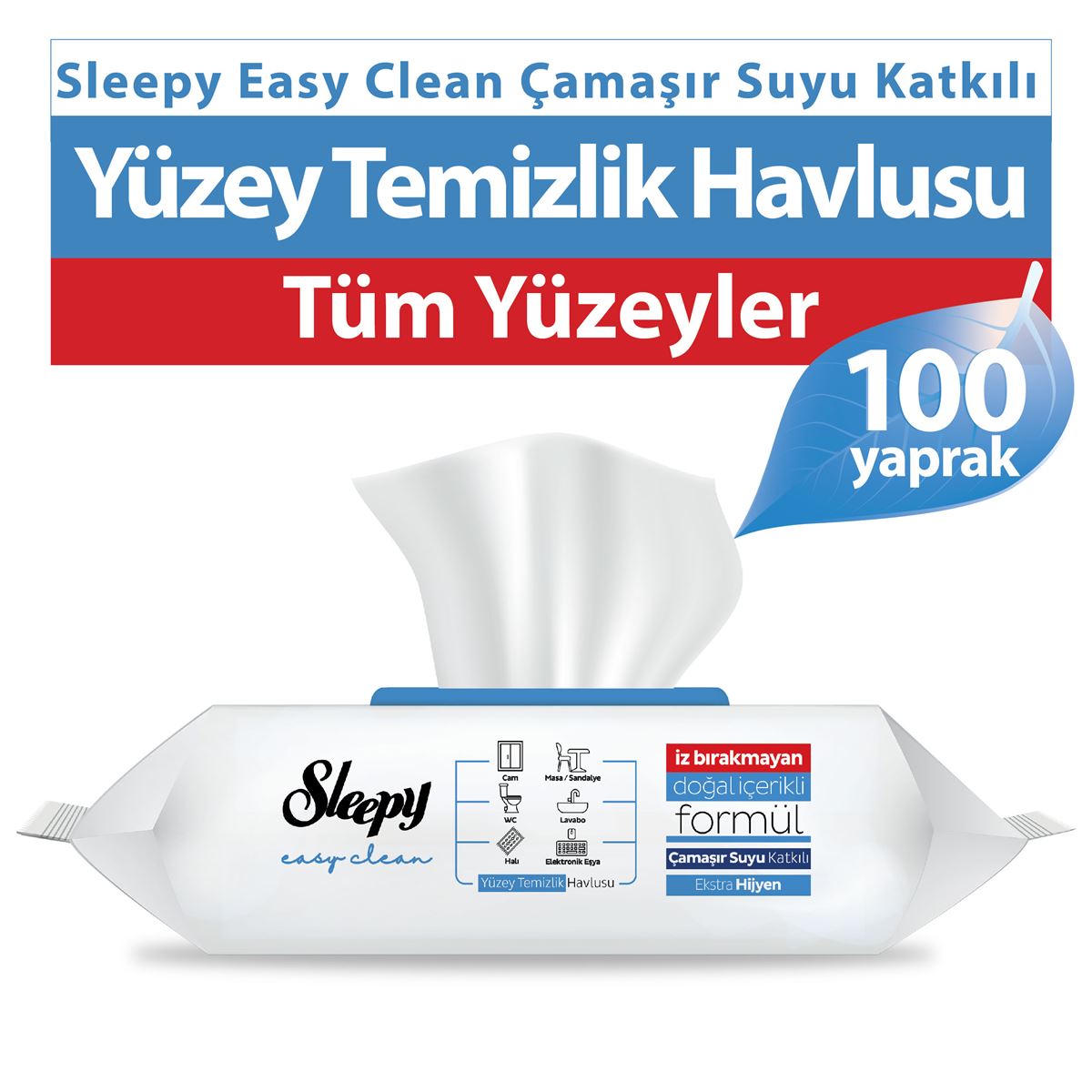 Sleepy Blue Wipes 100Pc