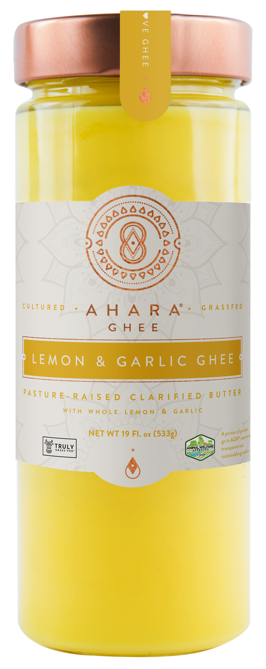 Grass-Fed Lemon & Garlic Ghee | Ahara Rasa