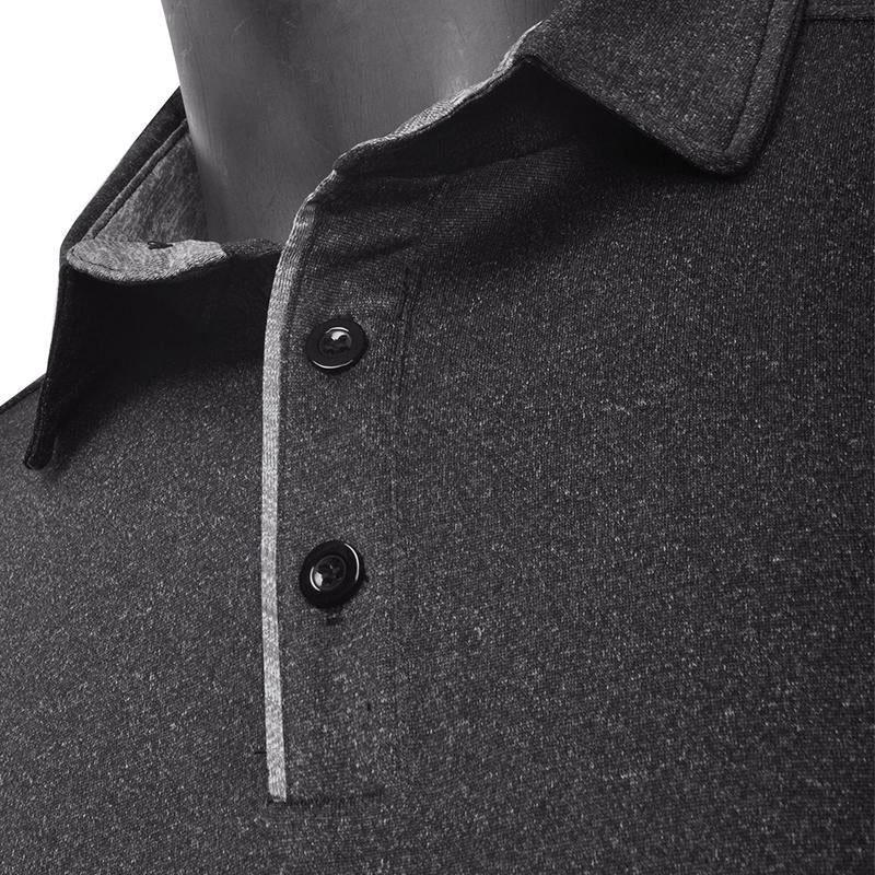 Men'S Solid Shirts New Style Casual Tshirts Polyester Henley Golf Polo Quick Dry Breathable Anit-Wrinkle Full Long Sleeve T-Shrit Tops New Arrival Summer Autumn Tee Menswear Underwear Plain Fabric