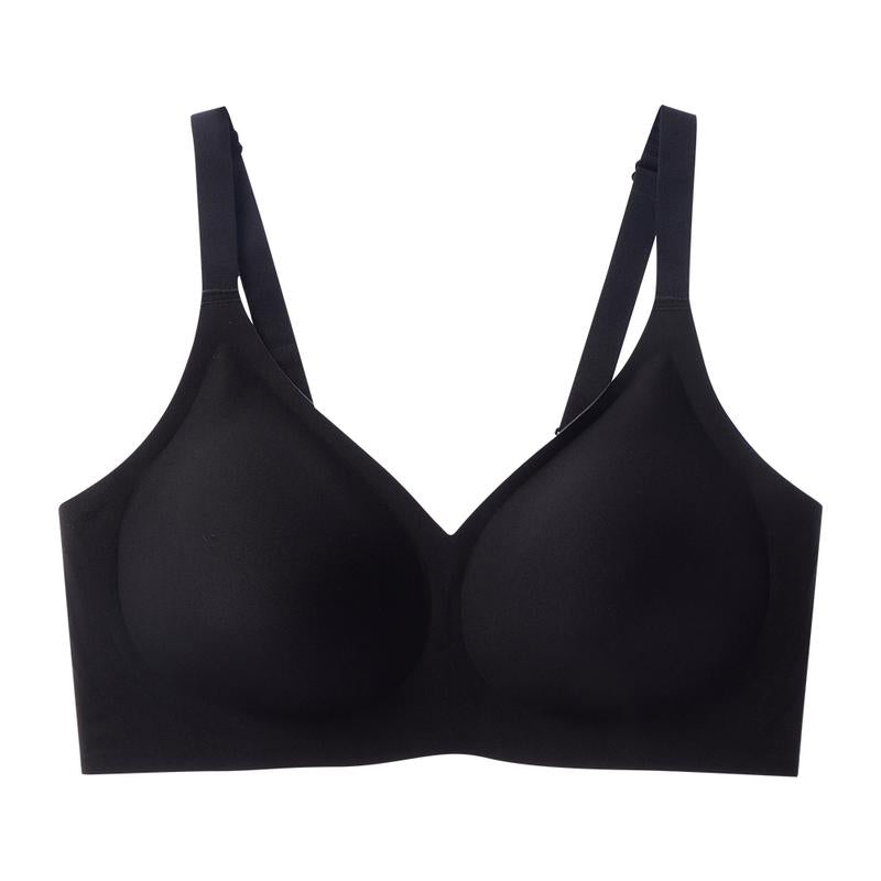 VRCOMFY Jelly Wireless Women Comfortable Push up Bras Wireless Seamless Full Coverage Bra Buttery Soft Everyday Tshirt Bra
