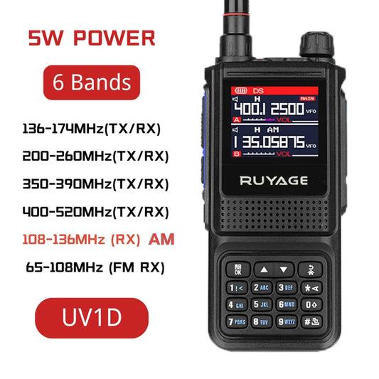 Ruyage Radio Analog Signal 5W Walkie-Talkie(UV1D)
