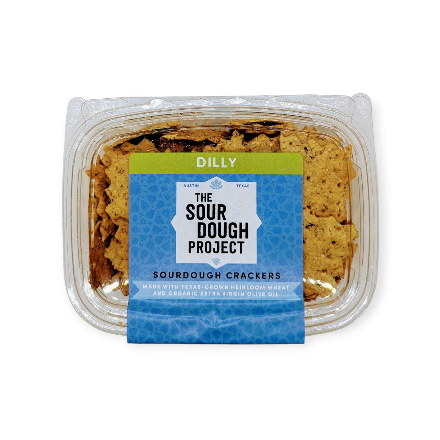 Dilly Sourdough Crackers