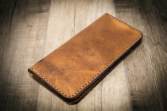 The Houstonian Long Wallet - Saddle Tan