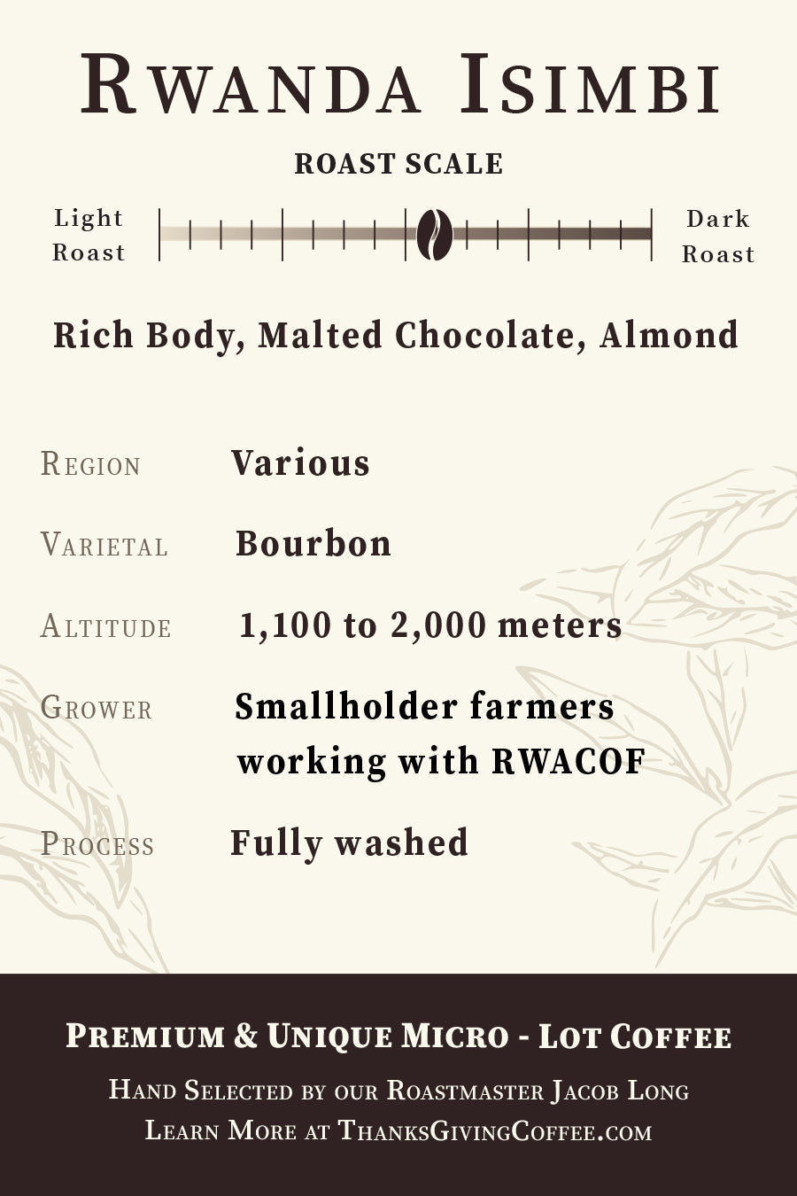 Quarterly Roastmaster's Select Coffee Beans