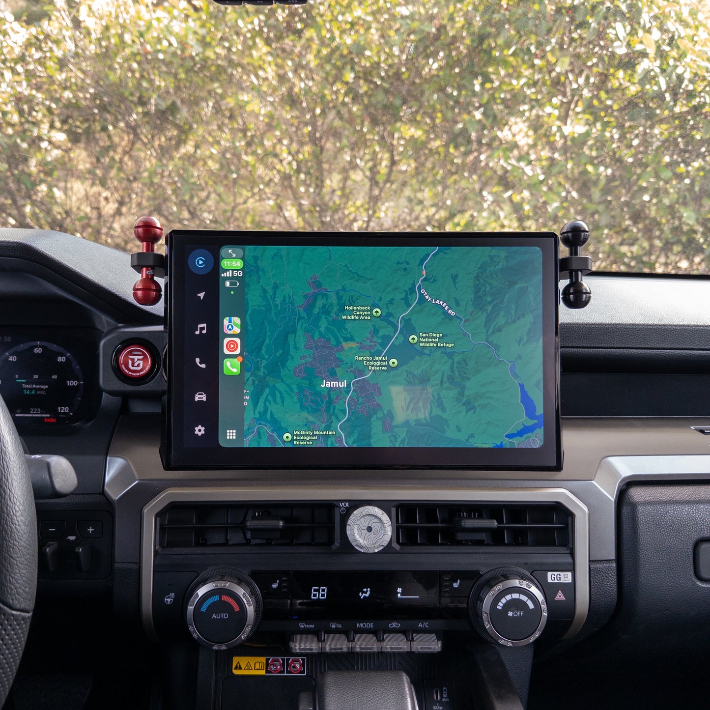 Billet Aluminum 4th Gen Tacoma Dashtop Multi Mount (DMM)