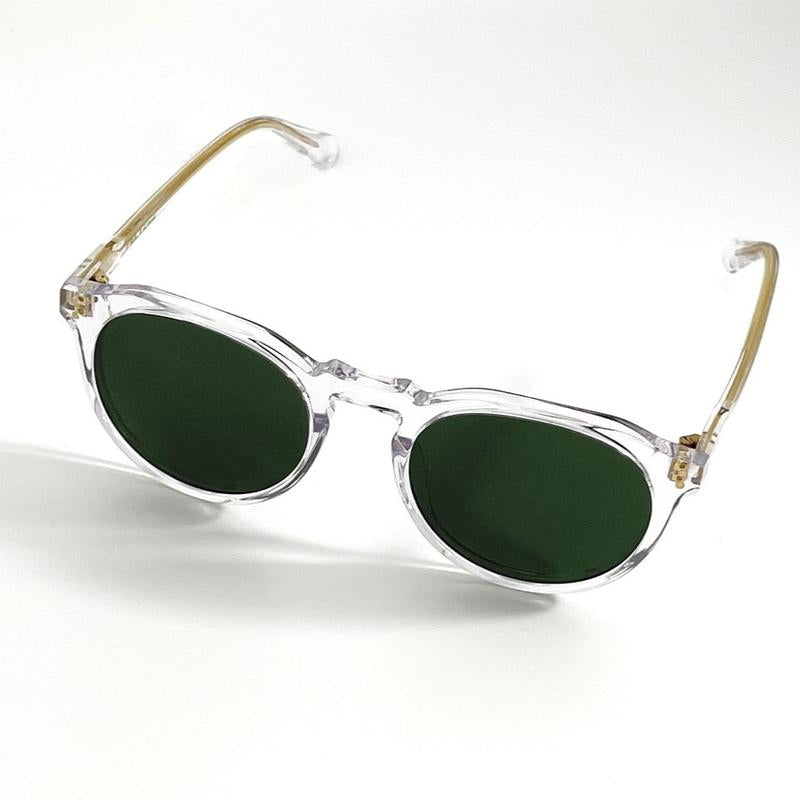 Crystal Quartz Green Acetate Polarized Unisex Sunglasses