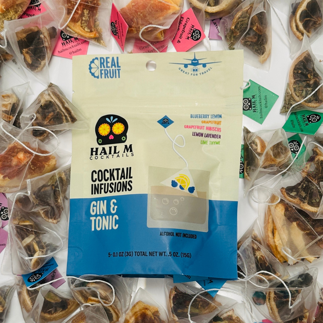 Gin & Tonic Infusion Kit – Sugar Free - Travel Cocktail Tea Bags