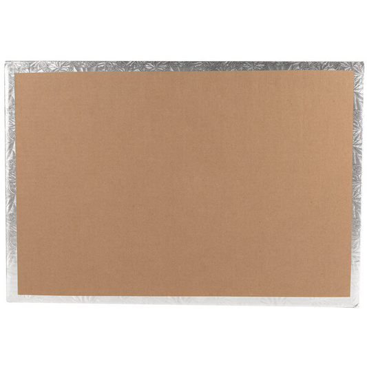 Cake Board - Full Sheet Silver Wrap - (Foldunder)