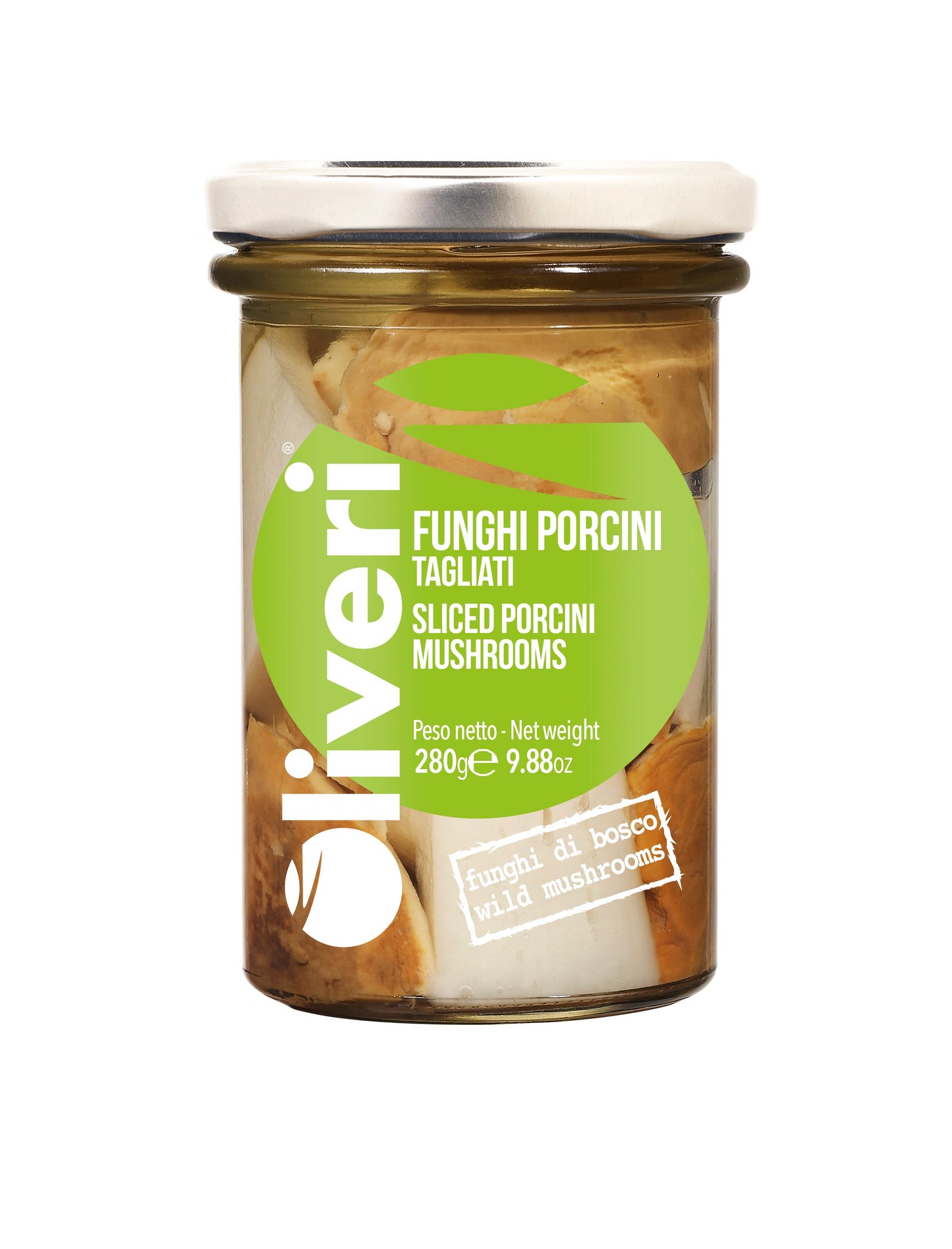 Sliced Porcini Mushrooms in Extra Virgin Olive Oil (Funghi Porcini Tagliati)