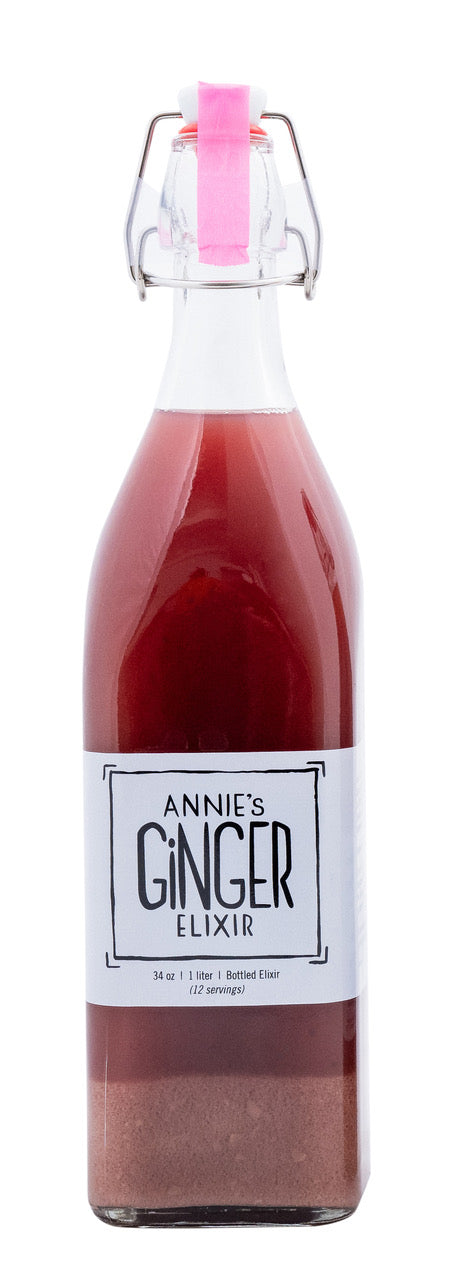 Annie's Ginger Elixirs Organic Gut Health + Immunity Boost Bottle - 12 bottles x 8.5oz case