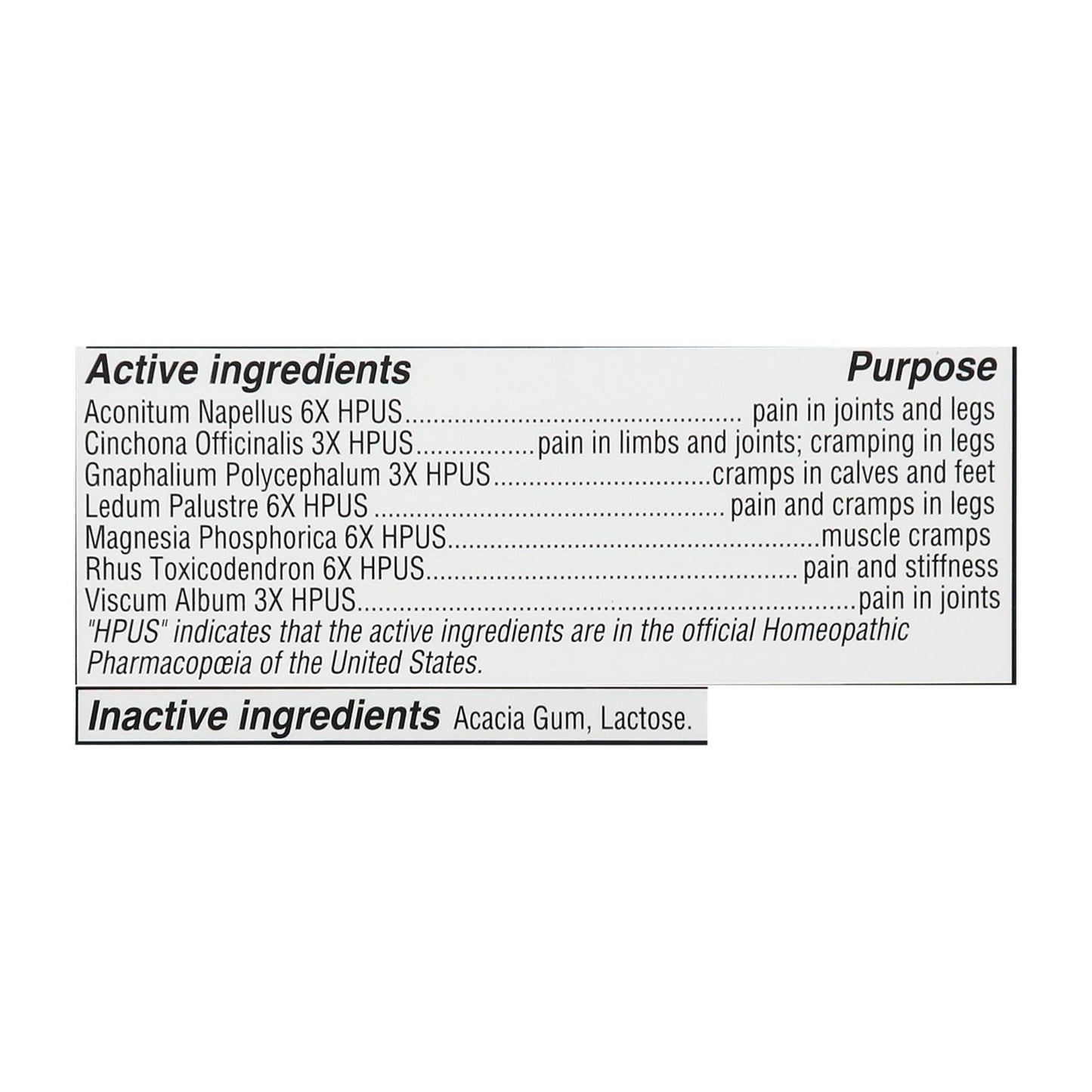 Hyland's - Leg Cramps Relief - 1 Each 1-100 Tab