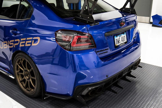 3D Carbon Fiber Vinyl Trunk Trim Overlay - 2015-2021 WRX / STI