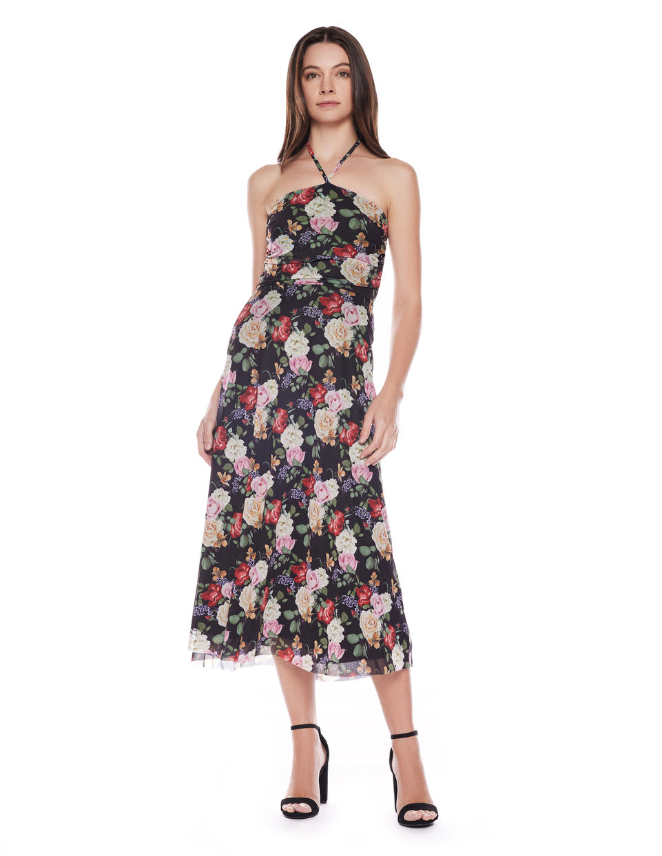 Viereck Mesh Floral Dress