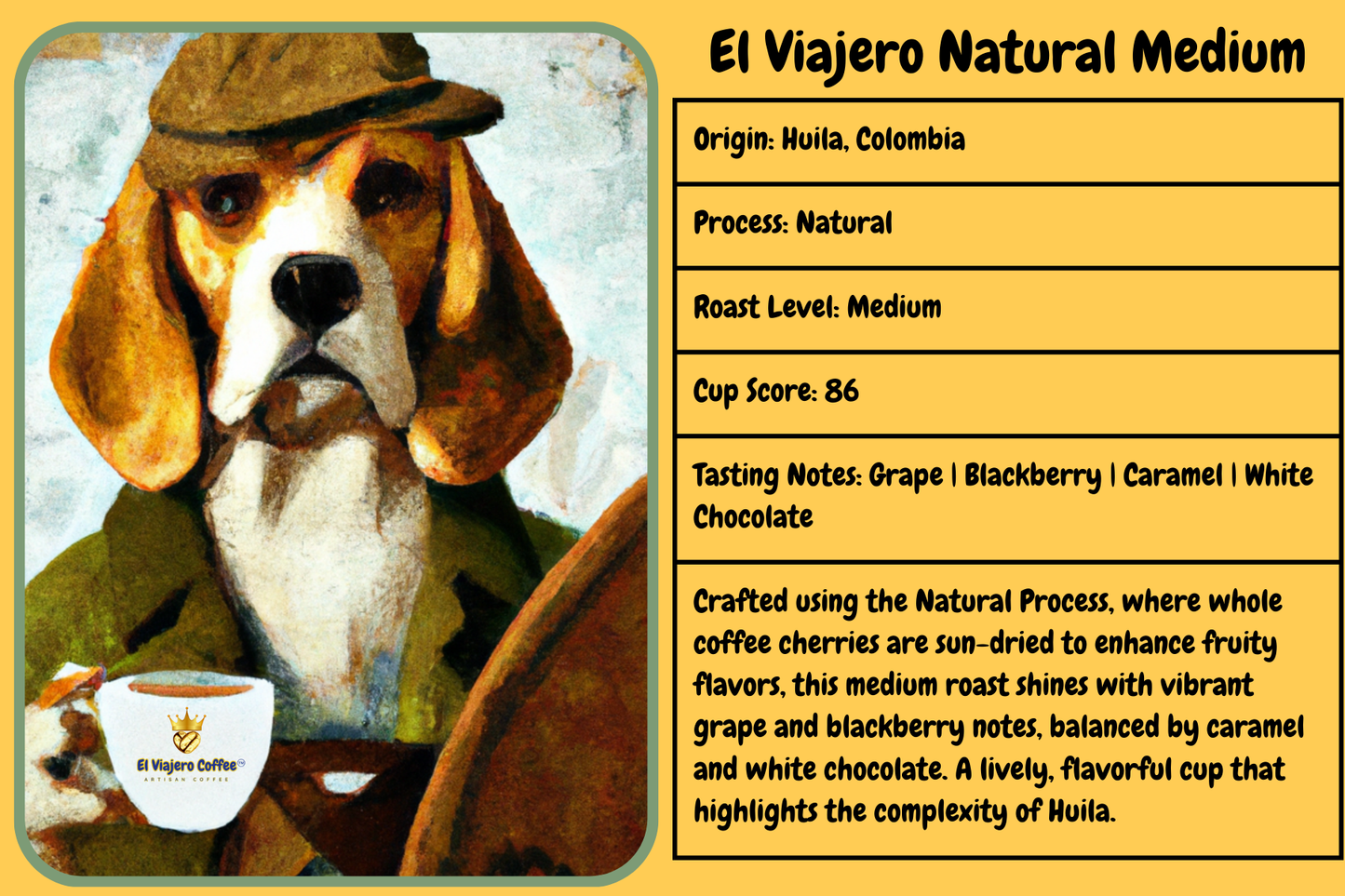 El Viajero Medium - Natural