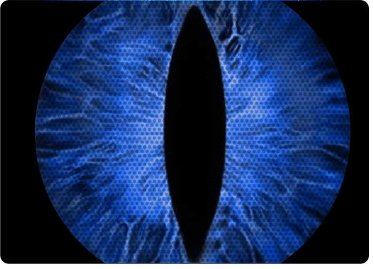 blue cat Eye decals for YJ or 5x7 headlights