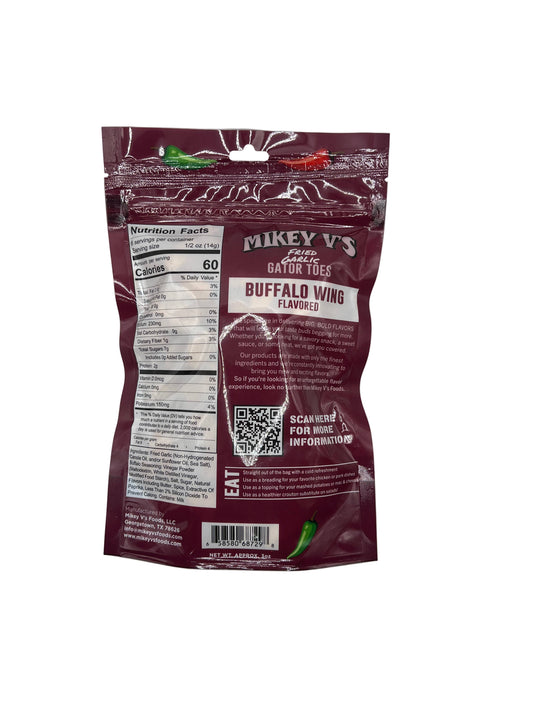 Gator Toes (Deep Fried Garlic) - Buffalo Wing: 3oz