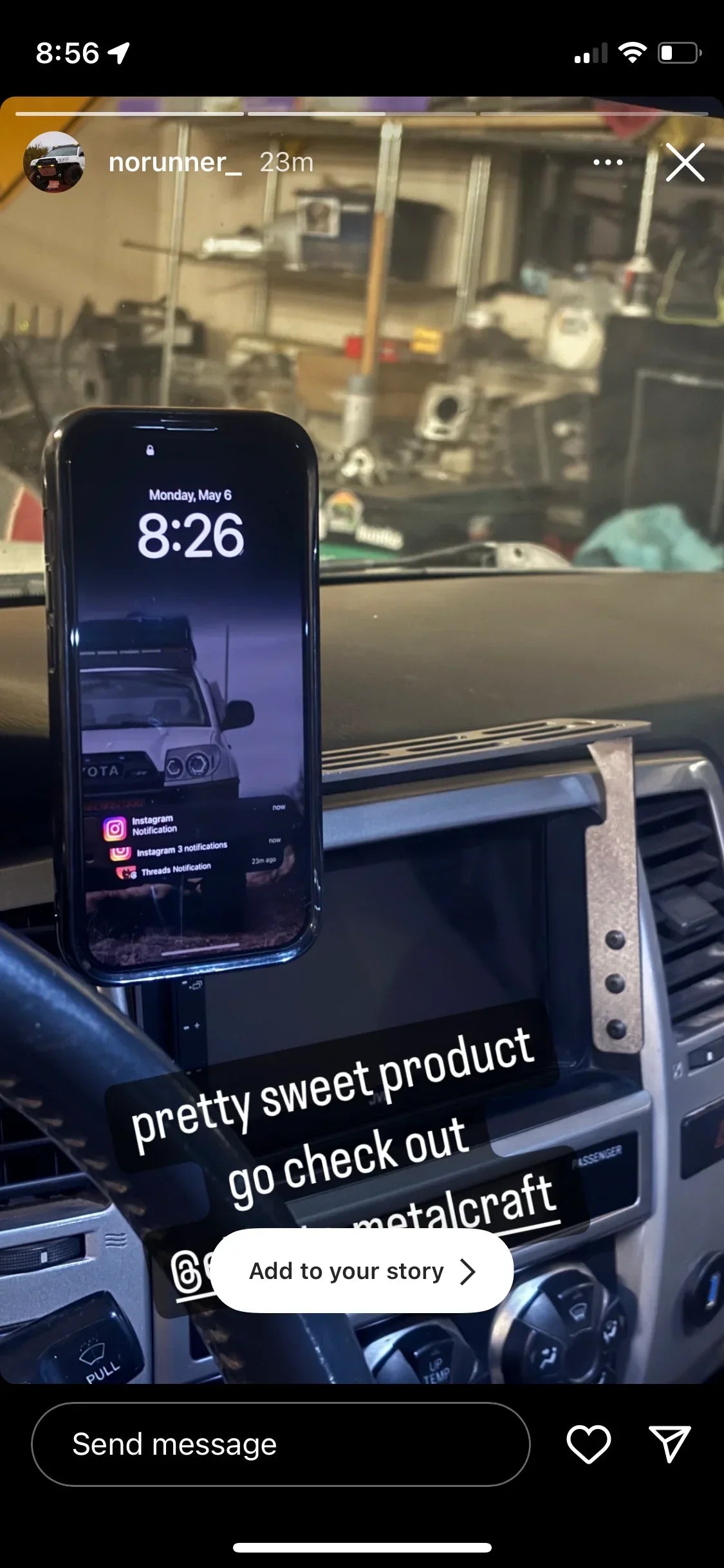 2003-2009 Toyota 4runner (4th Gen) Accessory Dash Mount Molle AMP Phone Tablet Radios Overlanding