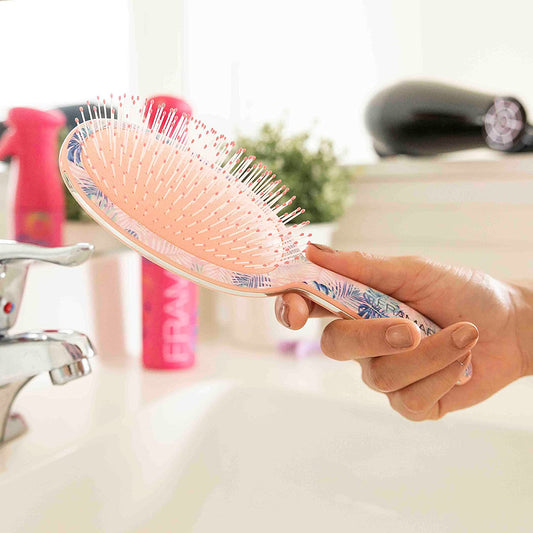 Pink Hair Brush Detangler, Detangling Hairbrush for Women, Wet Hair Brush for Girls, Hair Detangler Brush, Wet Hairbrush, Hairbrushes, Girls Hairbrush Detangler, Reduces Frizz - Floral