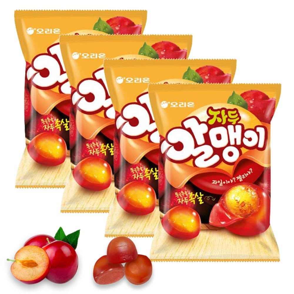 Viral on TikTok Korean Fruit Jelly Candy - 5 Flavor Mix - Chewy Gummy Snacks